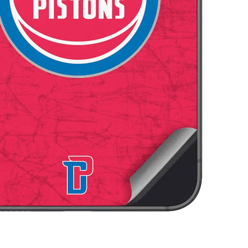 NBA Detroit Pistons Distressed Galaxy A14 5G Skin